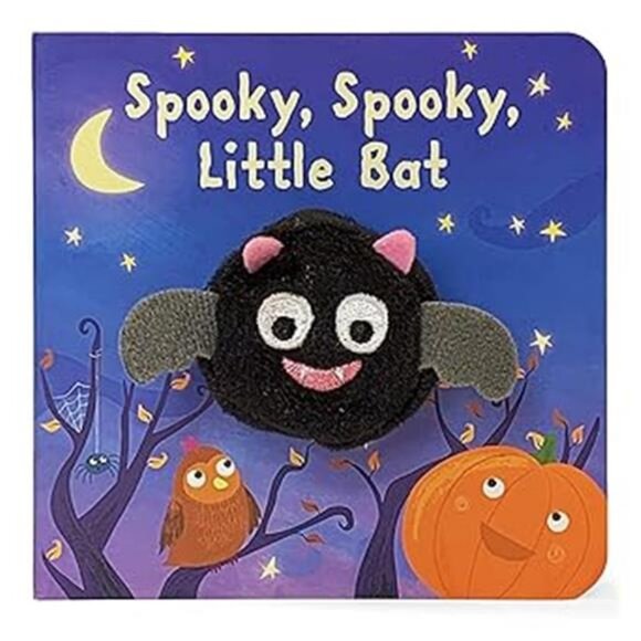 Spooky, Spooky, Little Bat Finger Puppet Halloween Board Book Ages 0-4 - Picture 7 of 7